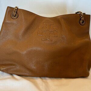 Tory Burch Brown Leather Shoulder Bag